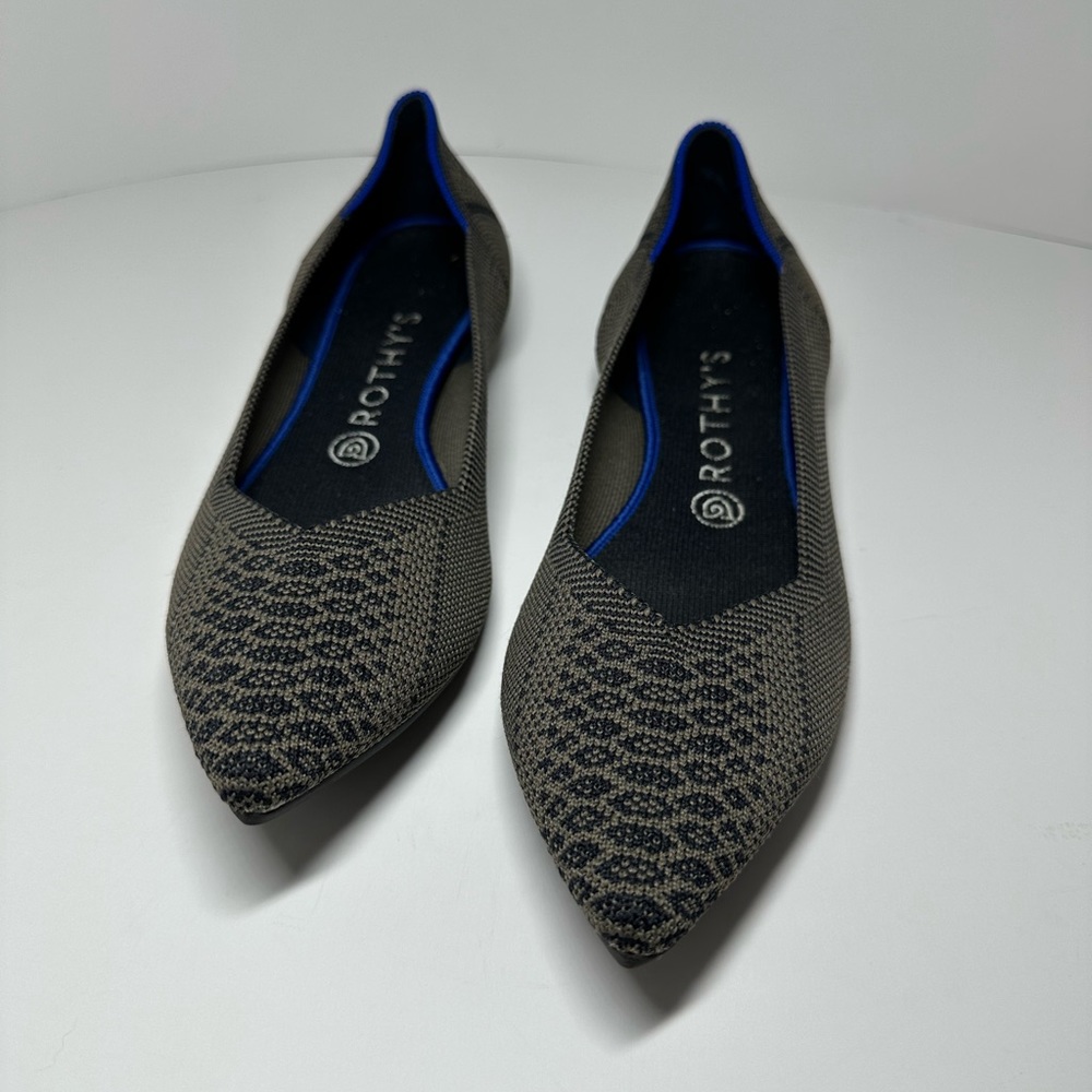 Rothy's RARE Walnut Python Point Flats - Picture 10 of 11